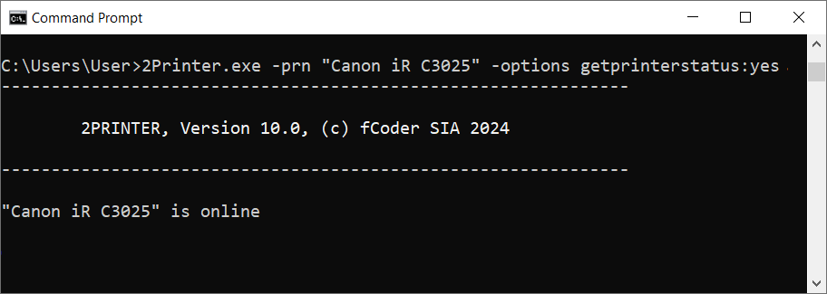 Check printer status and availability from the command line